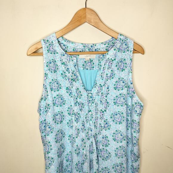 Ann Taylor LOFT Floral Sleeveless Top - Picture 2 of 12